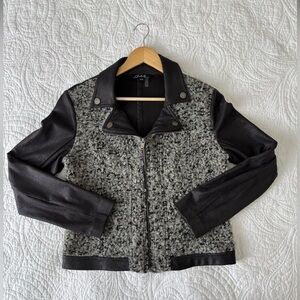 CHARLIE B Black and Gray Jacket - Medium